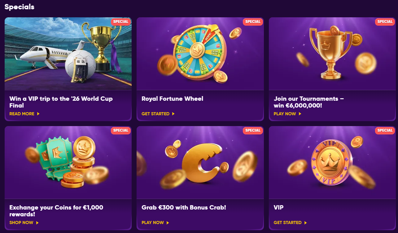 KingMaker Freispiel-Aktionen — Royal Fortune Wheel und wöchentliche Free Spins