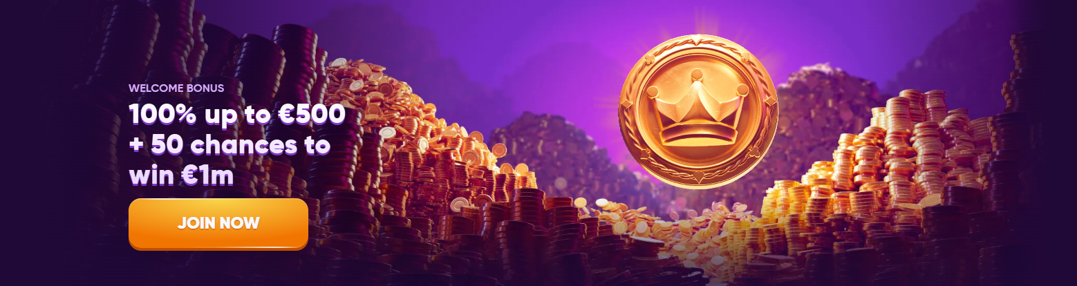KingMaker Willkommensbonus — 100 % bis 500 € plus 50 Chancen auf 1 Mio. €
